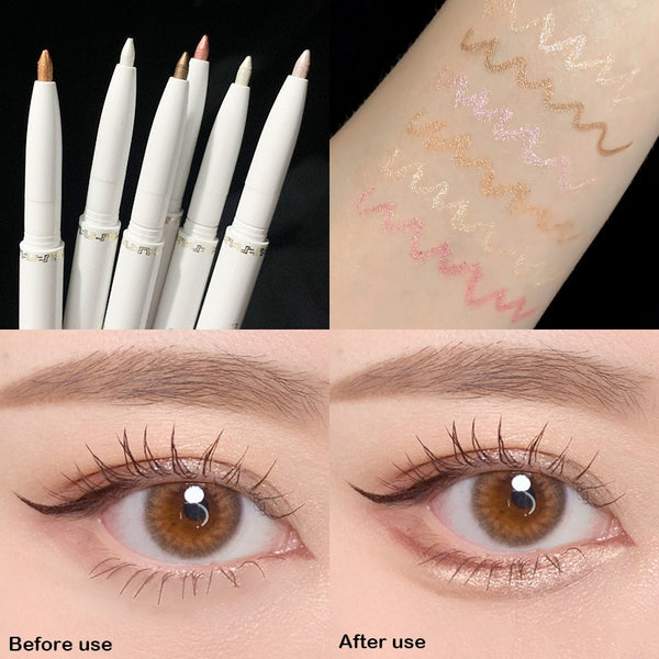 Professional Double-headed Eye Shadow Pen Beauty Highlighter Eyeshadow Pencil Brighten Eye Makeup Highlight Pen Eyeliner