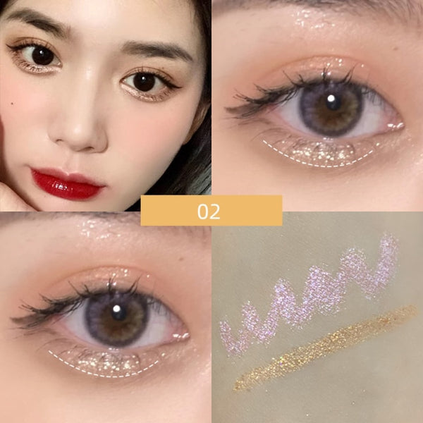 Professional Double-headed Eye Shadow Pen Beauty Highlighter Eyeshadow Pencil Brighten Eye Makeup Highlight Pen Eyeliner