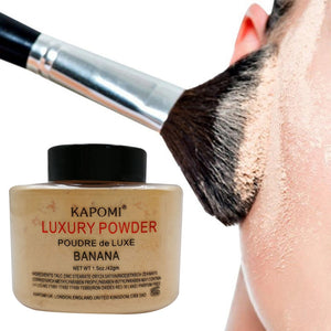 Women Banana Loose Powder 1.5 Oz Whitening Oil Control Luxury Face Powder Foundation