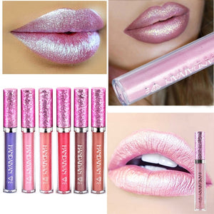 New Sparkling Liquid Lipstick Lipgloss Pomade For Women Beauty Long Lasting Glitter Diamond Lip Glosses Tint Makeup Lip Stain