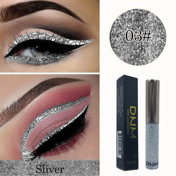 1pc Shiny pearlescent Waterproof Eyeshadow Glitter Liquid Eyeliner Makeup Metallic Eye Liner Long Lasting Cosmetic Tools TSLM2