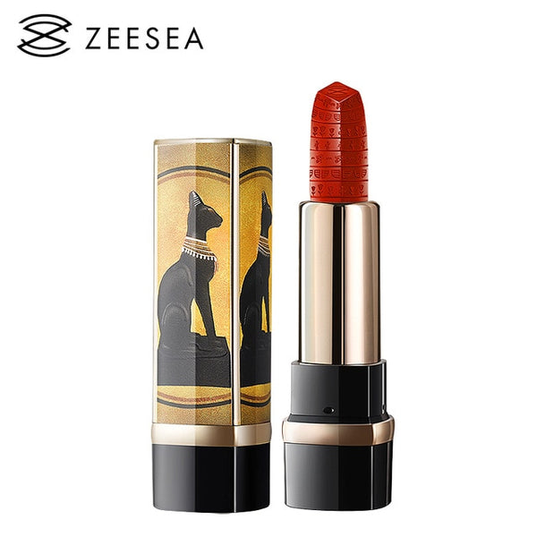 ZEESEA New Egypt косметика 10 Colors Long Lasting Waterproof Nutritious Lipstick Moisture Velvet Matt Nude Fashion Lip Gloss