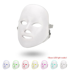 7 Colors LED Light Therapy Mask Photon Led Therapy Facial Mask Beauty Spa Skin Rejuvenation Wrinkle Acne Remover Face Care Tool