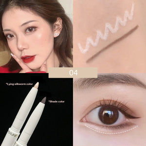 Professional Double-headed Eye Shadow Pen Beauty Highlighter Eyeshadow Pencil Brighten Eye Makeup Highlight Pen Eyeliner