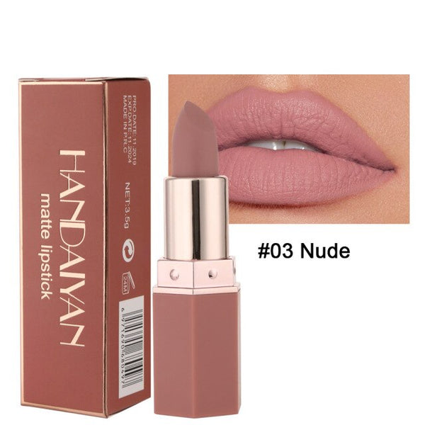 6 Matte Color Fade Easily Easy To Dip Cup Matte Lipstick Balm Lip Stick  Beauty Glazed Lipstick Does Not Fade Easy on The Makeup