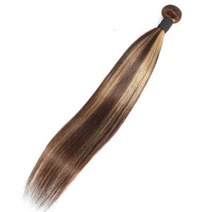 Ombre 4 27 Human Hair Bundles Brazilian Straight Hair Weaves Highlight Human Hair Extensions 8-30 Inch Vrvogue