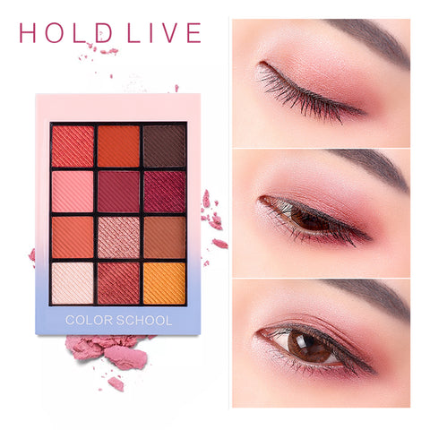 HOLD LIVE Color Focus Charm Show Red Eye Shadow Palette Nude Shadows Cosmetics