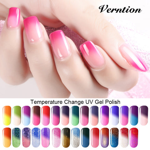 Verntion 8ml Soak Off Temperature Change Color Gel