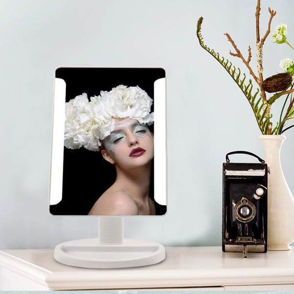 New Fashion Portable Folding Toilet Lighted Makeup Mirror
