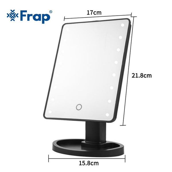 Frap Bath Mirror LED Touch Screen Professional Vanity