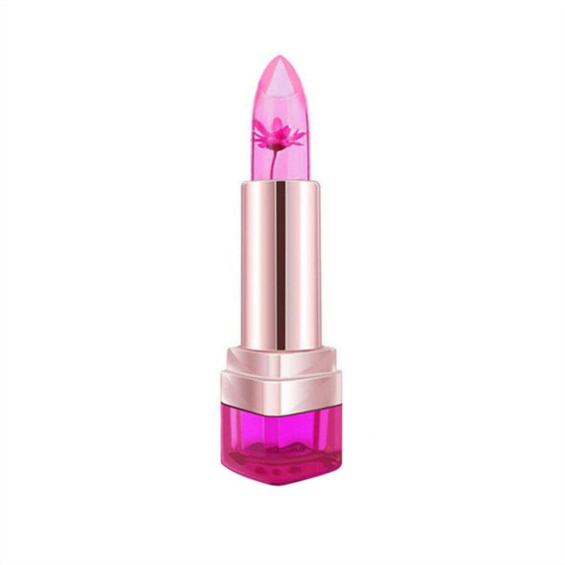 Waterproof Flower Crystal Jelly Fruit Lipstick Temperature Change Color Lipstick Moisturizer Lips Cosmetic Lip Balm (02#)
