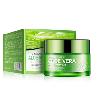Natural Aloe vera gel acne treatment moisturizing skin whitening scar removal Aloe essence facial cream 50g