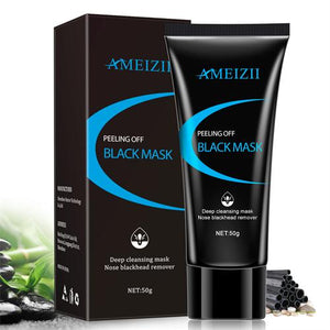 AMEIZII Bamboo Charcoal Blackhead Remover Face Nose Mask Deep Cleansing Mud Black Mask Acne Treatments Blackhead Mask Skin Care